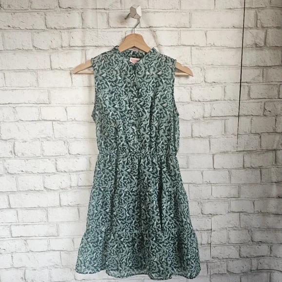 Mossimo Supply Co Green Sleeveless V-neck Sundress - Picture 1 of 11